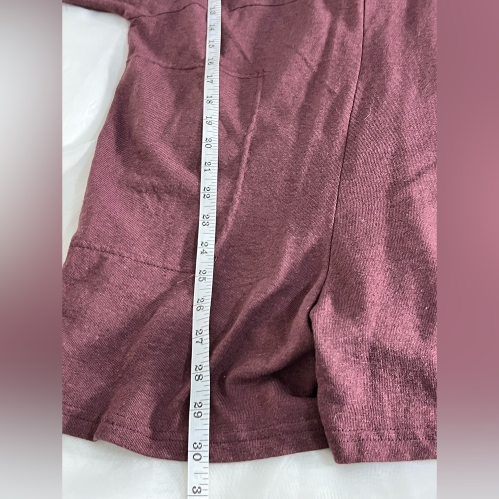 Free People ANDI Open Back Linen Blend Romper Playsuit Purple Mauve Extra Small - Picture 9 of 11